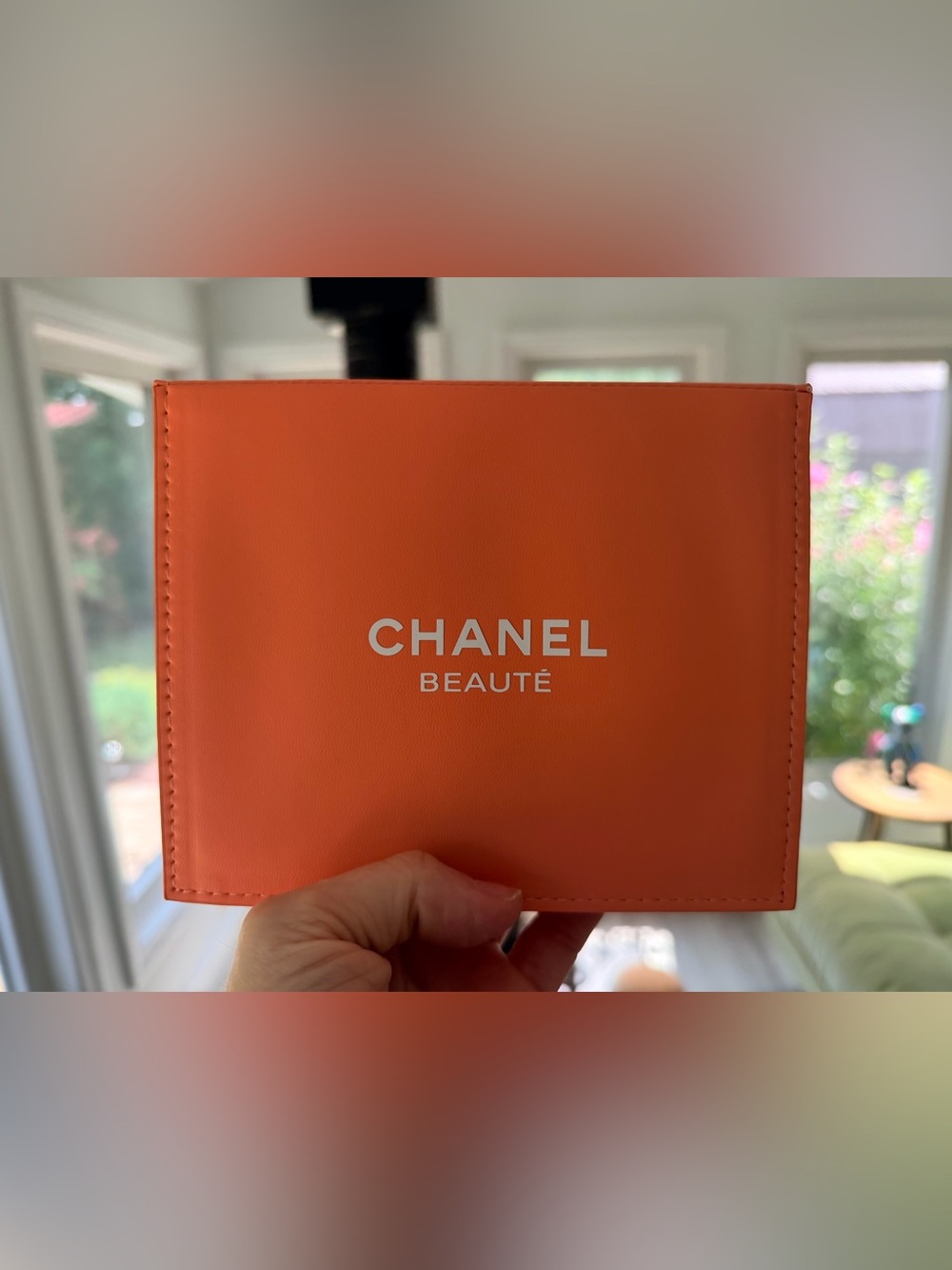 Brand NEW in Original Box Chanel Makeup Coral Takeaways Magnetic Closure Pouch
